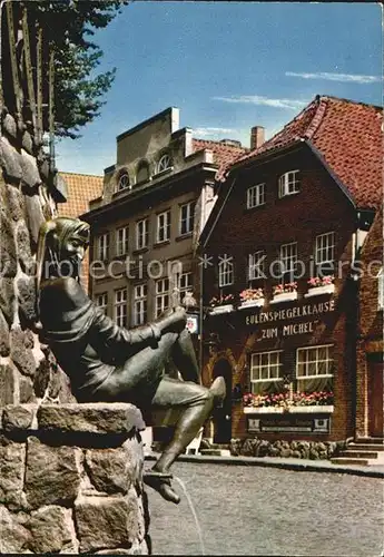 Moelln Lauenburg Till Eulenspiegel Brunnen Kat. Moelln