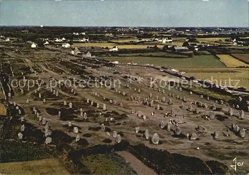 Carnac Morbihan Fliegeraufnahme Alignements du Menec