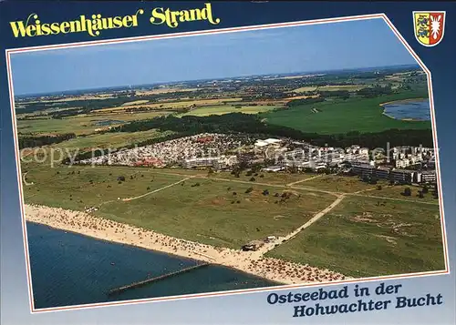 Weissenhaeuser Strand Fliegeraufnahme mit Strand Kat. Wangels