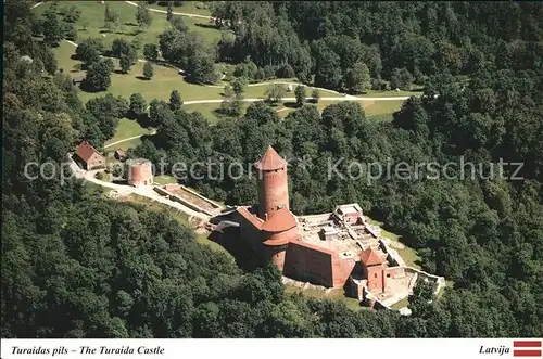 Lettland The Turaida Castle Fliegeraufnahme Kat. Lettland