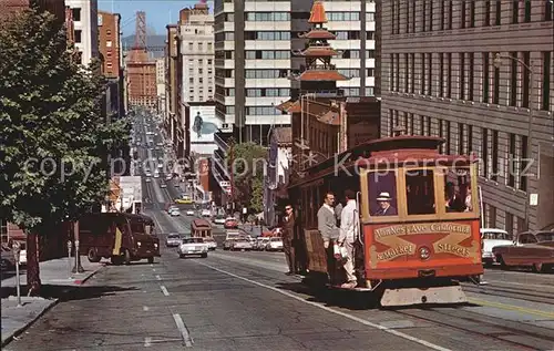 San Francisco California Cable Car Kat. San Francisco