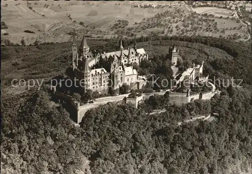 Burg Hohenzollern Fliegeraufnahme Kat. Bisingen