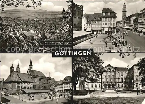 Goettingen Niedersachsen Ausblick vom Hainberg Weenderstrasse Rathaus Auditorium Serie Schoenes Deutschland Kat. Goettingen