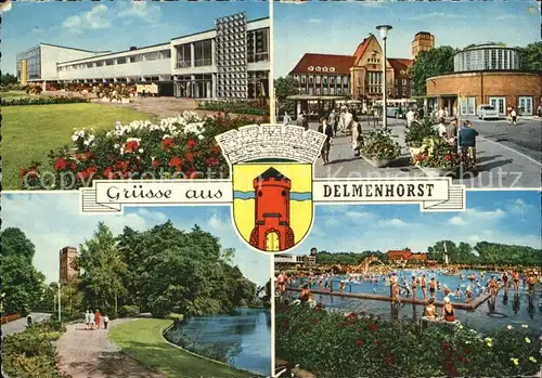 Delmenhorst Schwimmbad Marktplatz Ortsansichten Kat. Delmenhorst