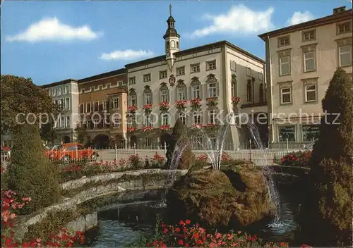 Tittmoning Salzach Marktplatz mit Bayerischem Amtsgericht Kat. Tittmoning