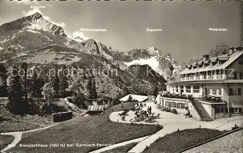 Garmisch Partenkirchen Kreuzeckhaus Bergrestaurant Alpen Kat. Garmisch Partenkirchen