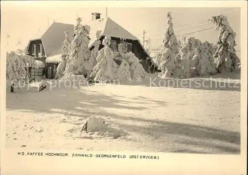 Zinnwald Georgenfeld HO Kaffee Hochmoor Winterimpressionen Kat. Altenberg