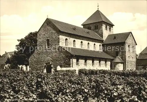 Mittelheim Rheingau St Aegidius Kirche Kat. Oestrich Winkel