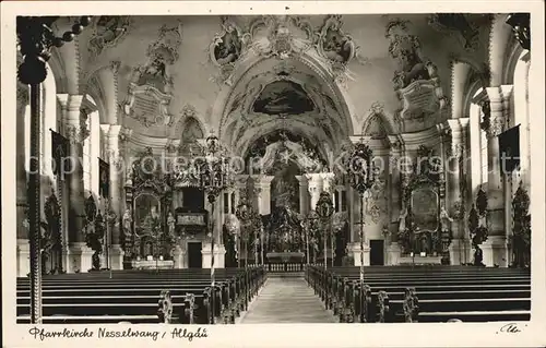 Nesselwang Pfarrkirche innen Kat. Nesselwang