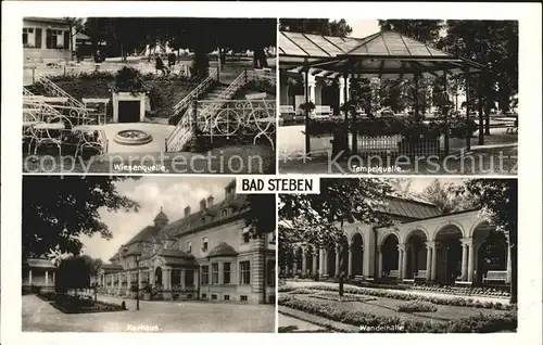 Bad Steben Wiesenquelle Tempelquelle Kurhaus Wandelhalle Kat. Bad Steben