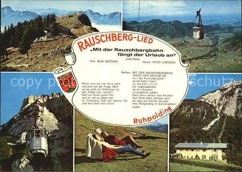 Ruhpolding Rauschberglied Seilbahn Kat. Ruhpolding