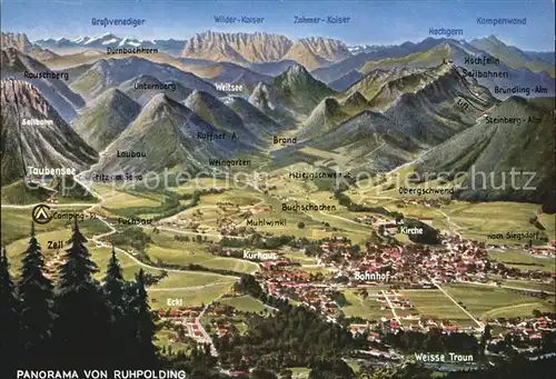 Ruhpolding Fliegeraufnahme Kat. Ruhpolding