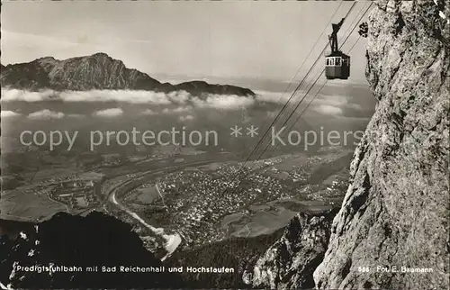 Bad Reichenhall Predigtstuhlbahn und Hochstaufen Kat. Bad Reichenhall