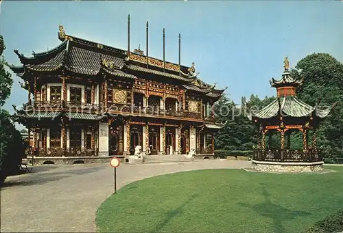 Bruxelles Bruessel Le Pavillon Chinois provenant de l Exposition de Paris Kat. 