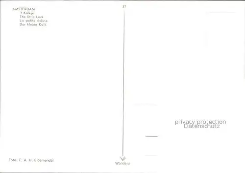 Amsterdam Niederlande t Kolkje Kat. Amsterdam