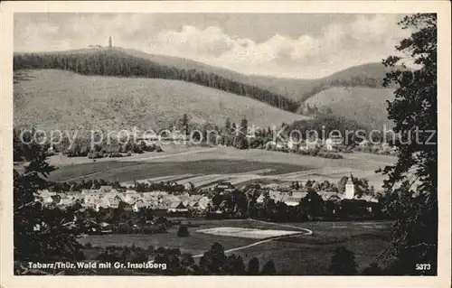 Tabarz mit Inselsberg Kat. Tabarz Thueringer Wald