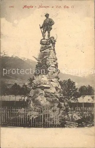 Aosta Monument a Vittorio Emanuele Kat. Aosta