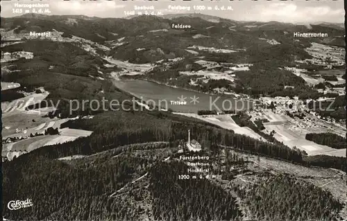 Titisee mit Baerental Feldberg Hinterzarten Saig Hochfirst Fliegeraufnahme Kat. Titisee Neustadt