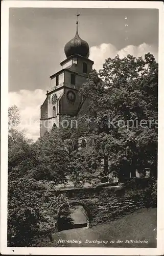 Herrenberg Gaeu Durchgang zur Stiftskirche Kat. Herrenberg