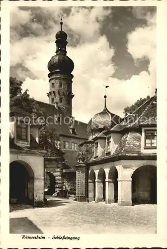 Weikersheim Schloss Eingang Kat. Weikersheim