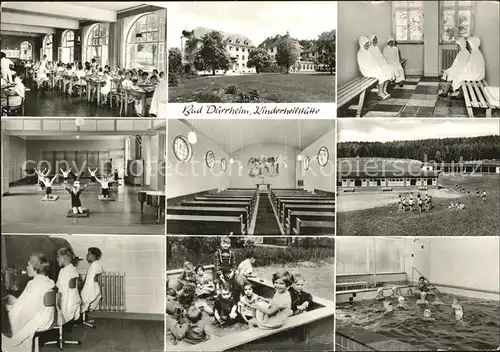 Bad Duerrheim Kinderheilstaette Kurklinik Speisesaal Spielplatz Hallenbad Kat. Bad Duerrheim