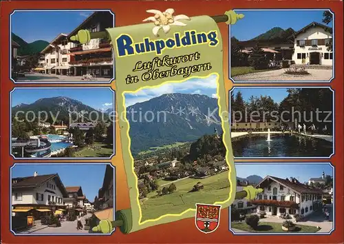 Ruhpolding Freibad Fliegeraufnahme Ortspartien Kat. Ruhpolding