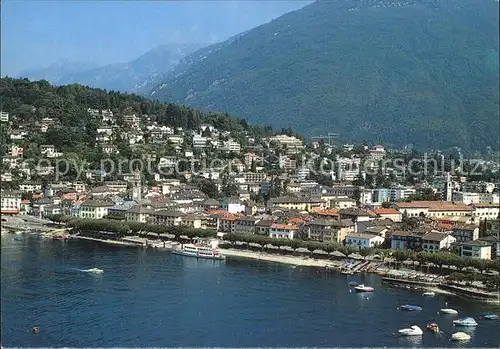 Ascona Lago Maggiore Fliegeraufnahme / Ascona /Bz. Locarno