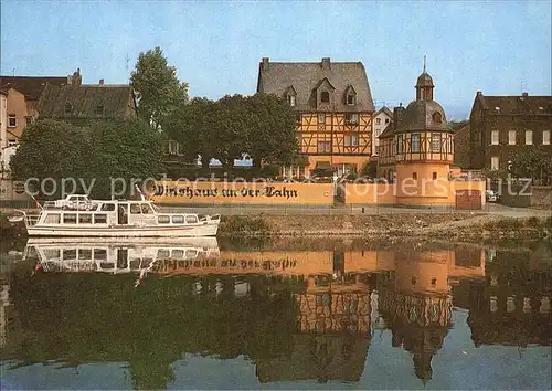 Lahnstein Wirtshaus an der Lahn Fahrgastschiff Kat. Lahnstein