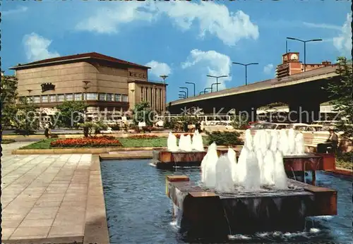 Ludwigshafen Rhein Berliner Platz Brunnen Kat. Ludwigshafen am Rhein