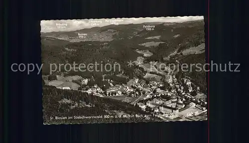 St Blasien Panorama mit Feldberg Kat. St. Blasien