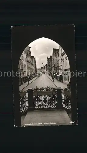 Donauwoerth Blick vom Rathaus Kat. Donauwoerth