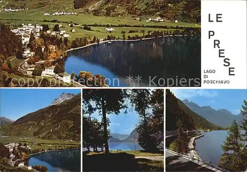 Le Prese Lago di Poschiavo Panorama Kat. Le Prese