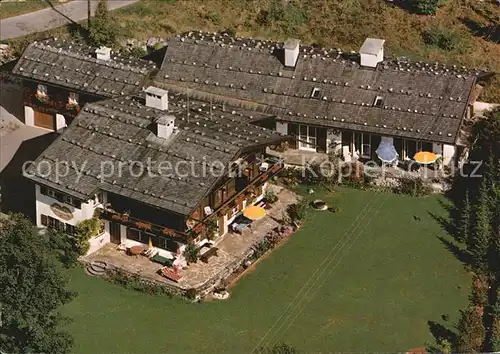 Schoenau Koenigssee Gaestehaus Sonnenwinkel Fliegeraufnahme Kat. Schoenau a.Koenigssee