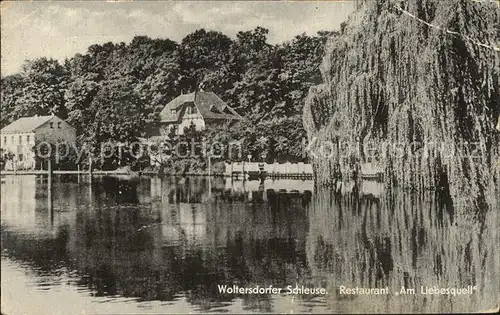 Woltersdorfer Schleuse Restaurant Am Liebesquell