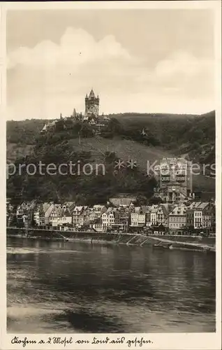 Cochem Mosel Blick zur Reichsburg Kat. Cochem