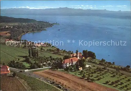 Birnau Bodensee Klosterkirche Fliegeraufnahme Kat. Uhldingen Muehlhofen