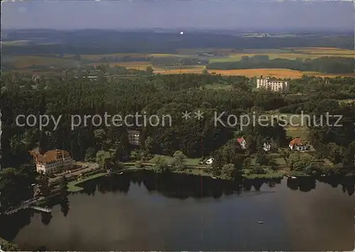 Fissau Seeschloss am Kellersee Fliegeraufnahme Kat. Eutin