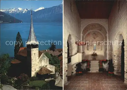 Spiez Thunersee BE Schlosskirche 11. Jhdt. / Spiez /Bz. Niedersimmental