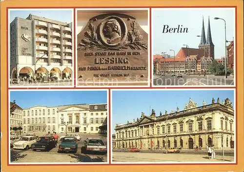 Berlin Nikolaivierte Lessing Gedenktafel Deutsches Theater Kat. Berlin