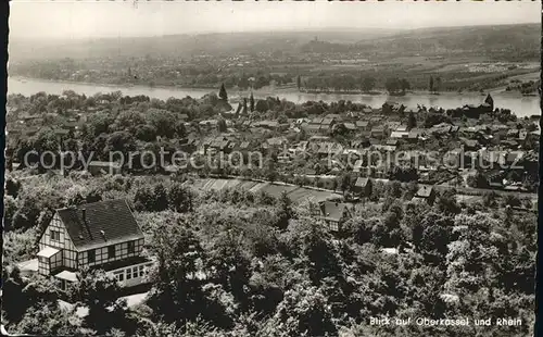 Oberkassel Bonn mit Rhein Fliegeraufnahme