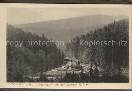 Gehlberg Gloeckchen im Tale Muehle Kat. Gehlberg