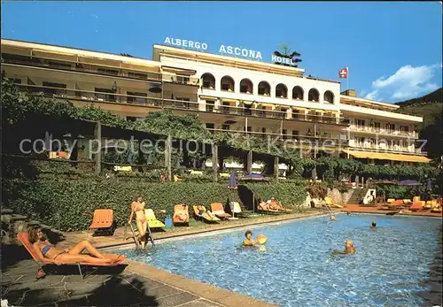 Ascona Lago Maggiore Hotel Ascona Swimming Pool / Ascona /Bz. Locarno