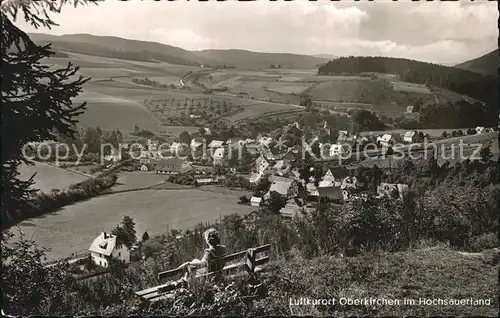 Oberkirchen Sauerland Panorama Gasthof Schuette Kat. Schmallenberg