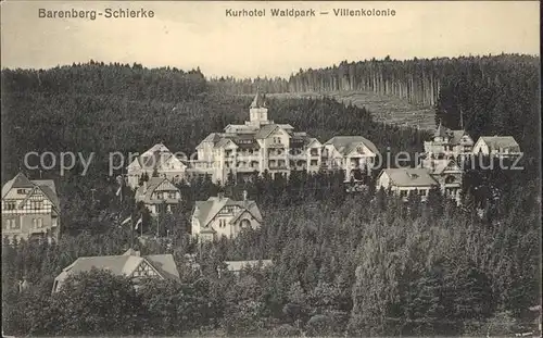 Schierke Harz Barenberg Kurhotel Waldpark Villenkolonie Kat. Schierke Brocken