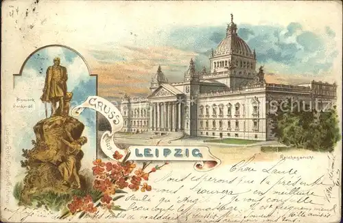 Leipzig Bismark Denkmal Reichsgericht Kat. Leipzig