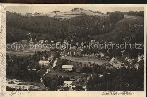 Oybin Talblick vom Toepfer Kat. Kurort Oybin