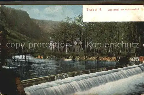 Thale Harz Wasserfall am Hubertusbad Kat. Thale