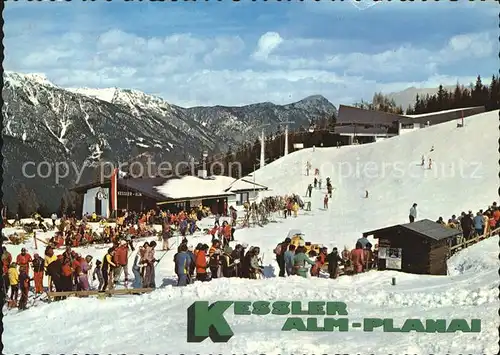 Schladming Obersteiermark Kessleralm Planai Skigebiet Seilbahn Mittelstation Kat. Schladming