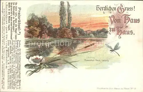 Leipzig Rosenthal Teich Kat. Leipzig