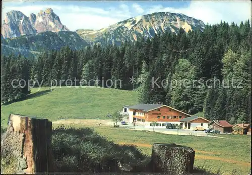 Pfronten Blick von der Schlossanger Alpe zum Aggenstein und zum Breitenberg Kat. Pfronten